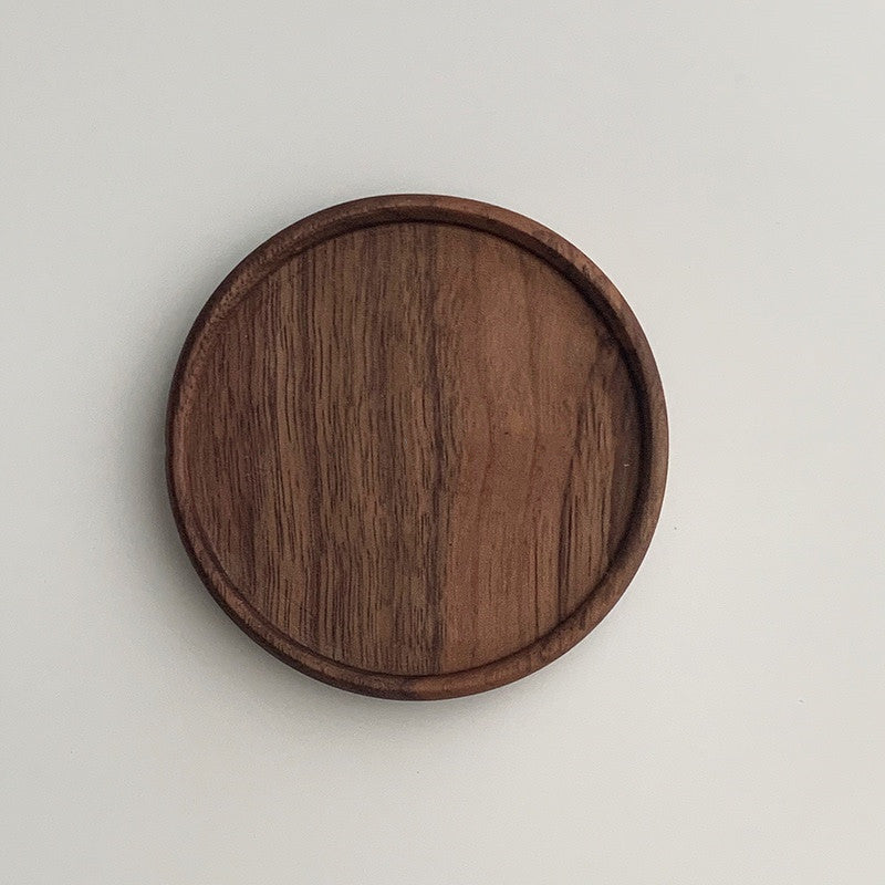 Unpainted Japanese Walnut Insulated Wooden Coaster Abundance Forge