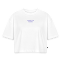 A Voice for Makers Women's Oversized Organic Cropped Tee