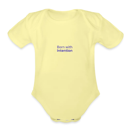 Born with Intention Organic Short Sleeve Baby Bodysuit - Abundance Forge