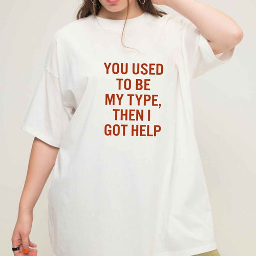 "Polina Tee - Type" – Minimalist Editorial Aesthetic Typographic Top