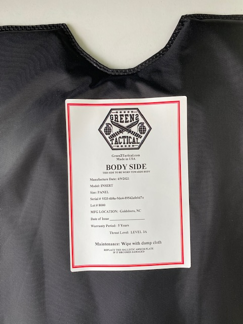 Level 3A Inserts for Vest