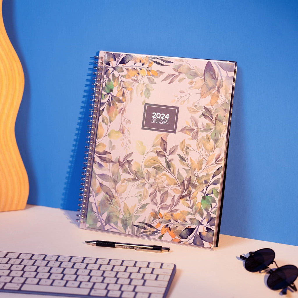 Aesthetic Planner Academic Year July 2024 June 2025 8.5x11 inch Floral Planner