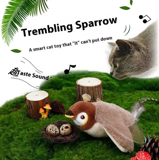 Flapping Bird Cat  Toy Abundance Forge