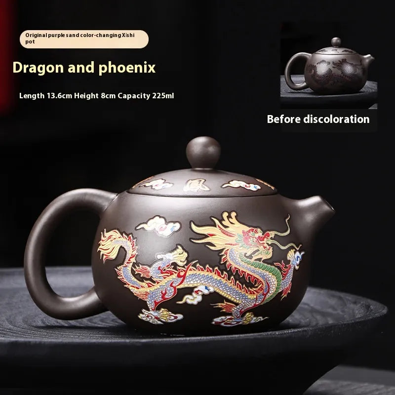 Color Changing Ceramic Teapot, Abundance Forge