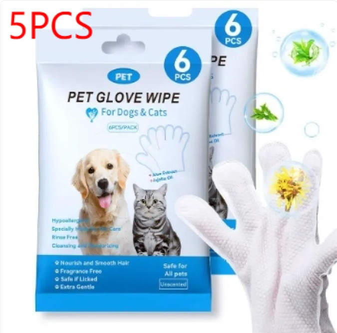 Pet Cleaning Gloves & Wipes Abundance Forge