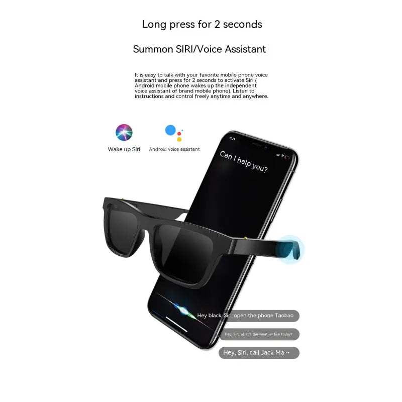 Smart Glasses Black Technology Headset Bluetooth Sunglasses Abundance Forge