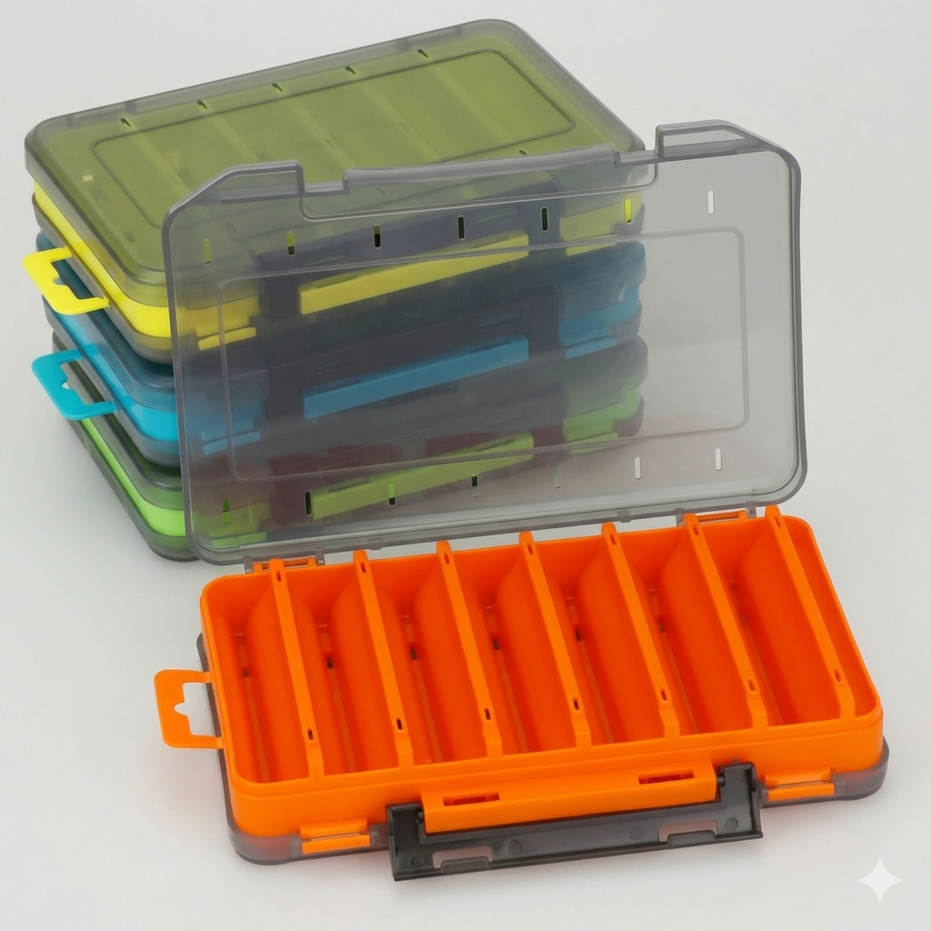 Durable Dual-Sided Fishing Tackle Box Abundance Forge
