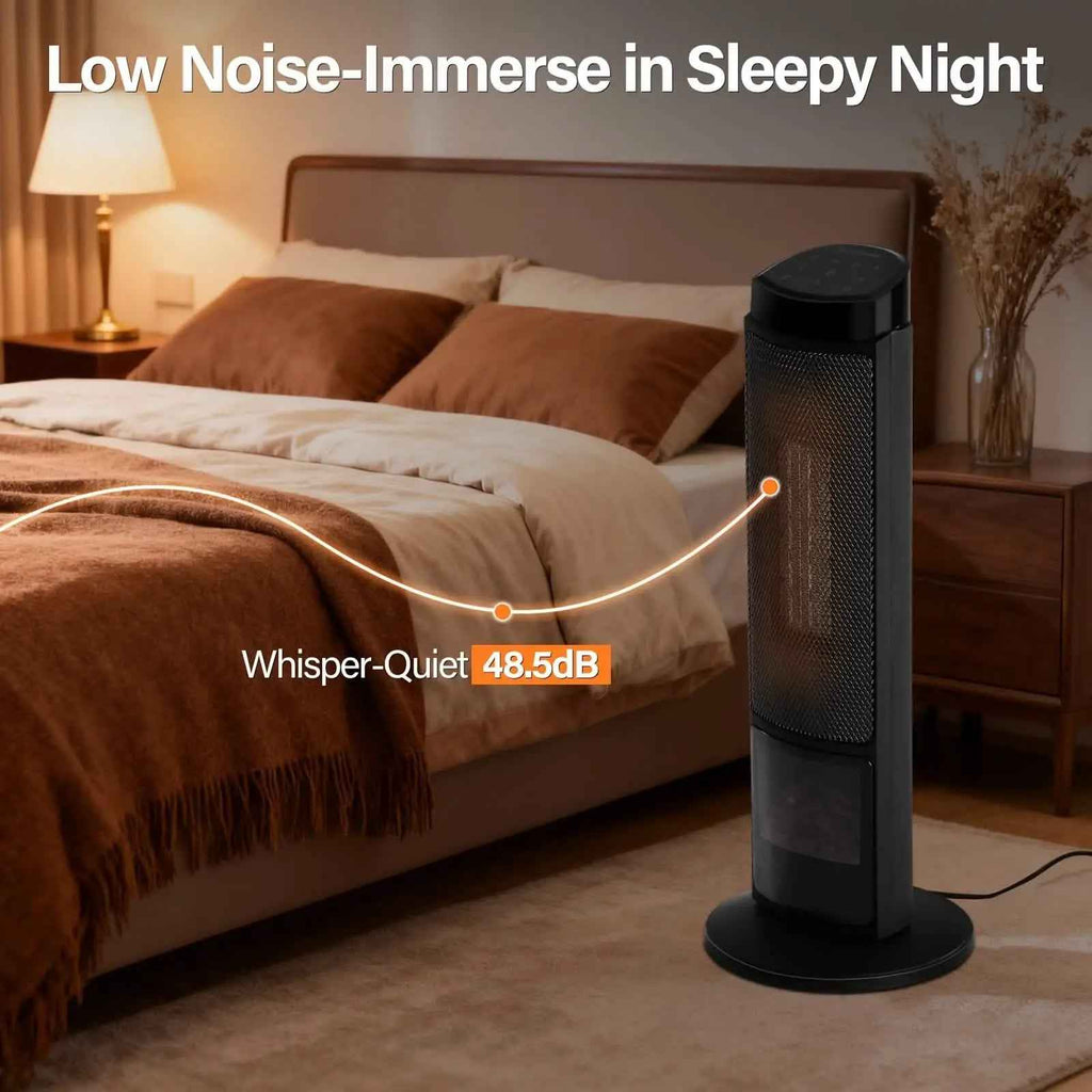 Portable Electric Space Heater with Remote & Thermostat DailySale