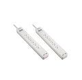 APC Power Strip 2-Pack Surge Protector with USB Ports PE64U2WGD 1080 Joules 6 Outlet Power Strip