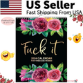 2024 Calendar For Tired-Ass Women Swear Word 12 Month Weekly Daily Wall Planner