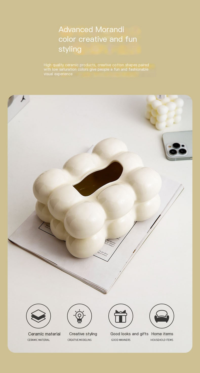 Modern Minimalist Cotton Candy Tissue Box Decor Abundance Forge