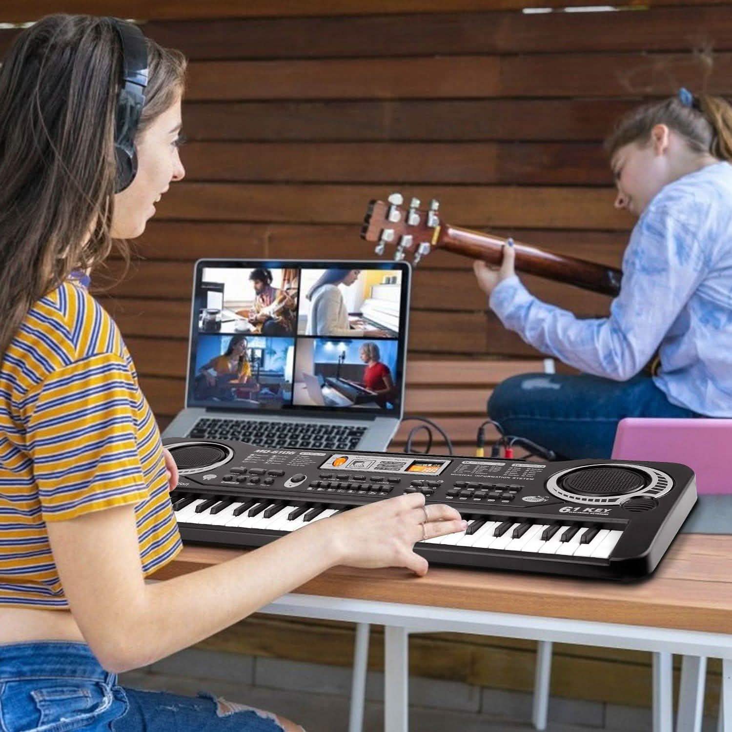 61 Keys Digital Music Electronic Keyboard DailySale