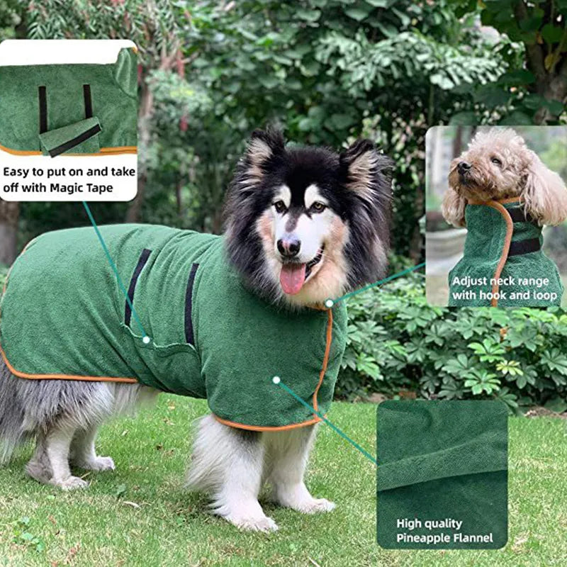Pet Bathrobe Fast Drying Towel Abundance Forge