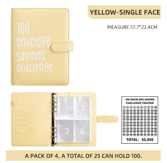 Envelope Challenge Binder Couple Challenge Event Cash Envelope Budget Notepad Abundance Forge