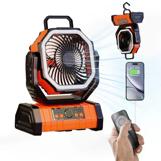Outdoor Household Power Bank LED Light Camping Fan Abundance Forge