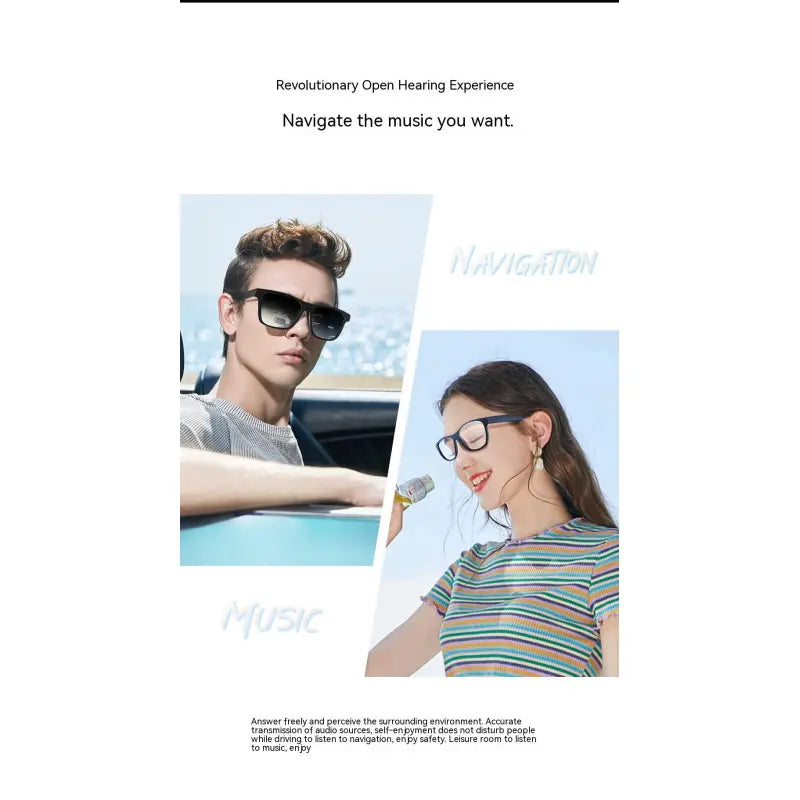 Smart Glasses Black Technology Headset Bluetooth Sunglasses Abundance Forge