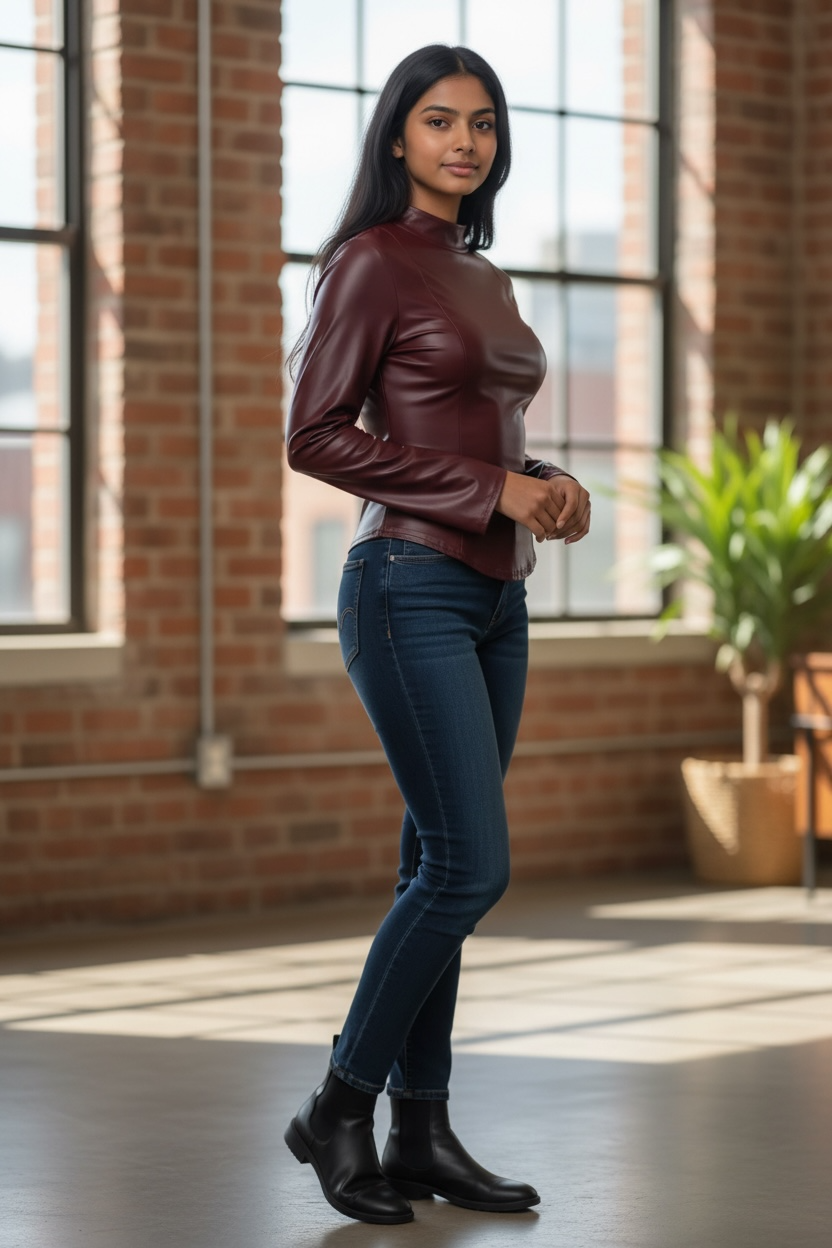 Long Sleeve Leather