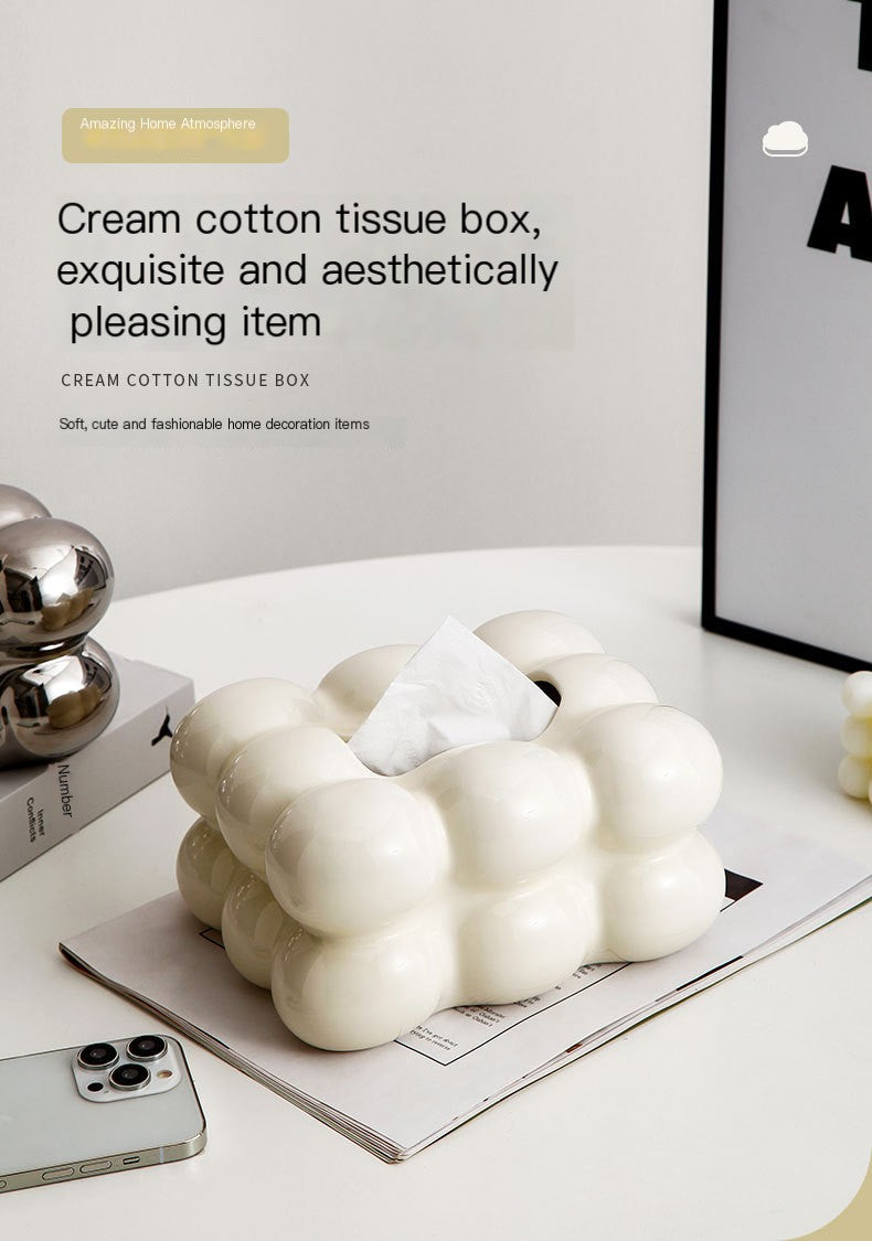 Modern Minimalist Cotton Candy Tissue Box Decor Abundance Forge