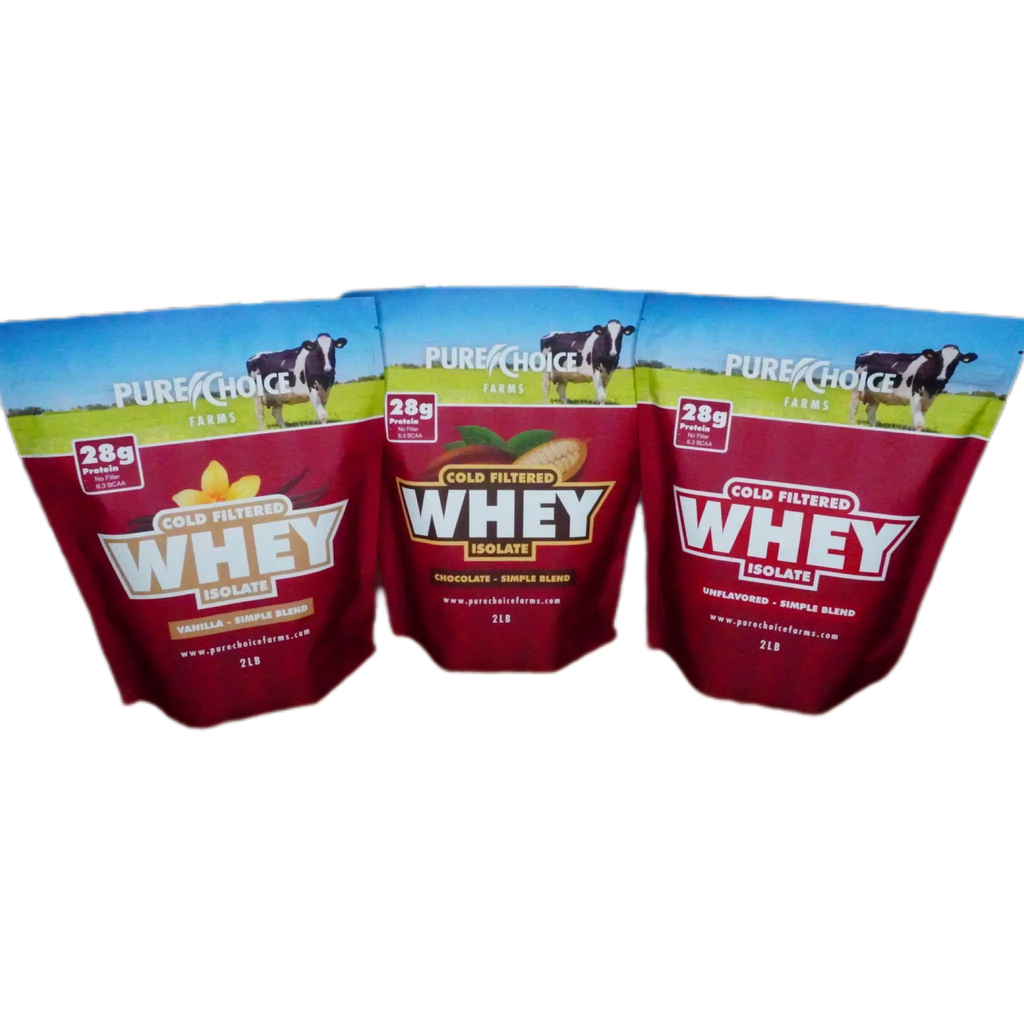 3 Flavor Whey Protein Isolate Combos - Abundance Forge