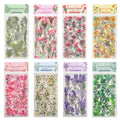 Maxleaf 48 Sheets Vintage Flower Botanical Garden Nature Stickers Pack for Scrapbooking Junk Journals Bullet Journals Plants Planners Roses Daisy Eucalyptus Fern Stickers for Crafts