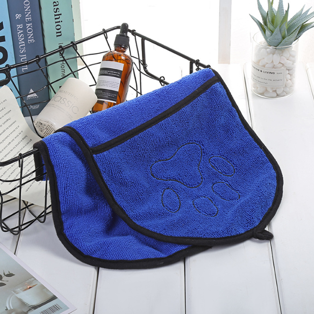 Quick Drying Microfiber Pet Bath Towel & Cleaning Gloves