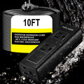 Outdoor Power Strip Weatherproof 10FT Heavy Duty Outdoor Extension Cord - 3 Outlets - Waterproof Surge Protector Shockproof Overload Protection Electrical Outlet Industrial/Home Power Strip