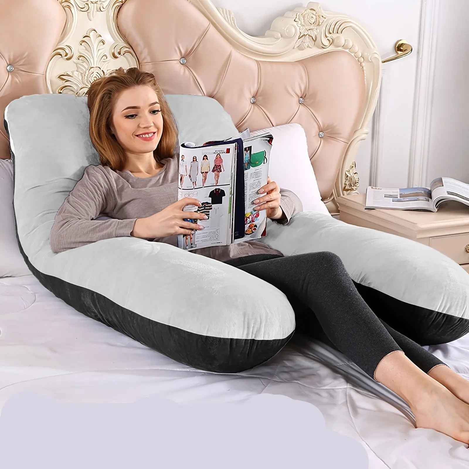 U-Shaped Maternity Pillow – Full Body Support DailySale