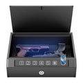 Lockable Storage Box with 3 Unlock Modes – Steel Security Box (Black) DailySale