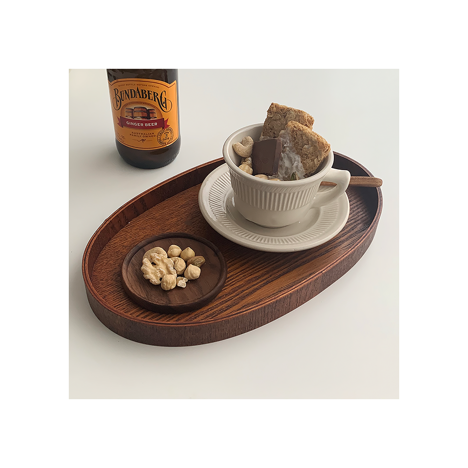 Unpainted Japanese Walnut Insulated Wooden Coaster Abundance Forge