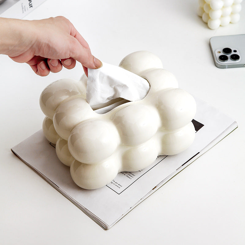 Modern Minimalist Cotton Candy Tissue Box Decor Abundance Forge