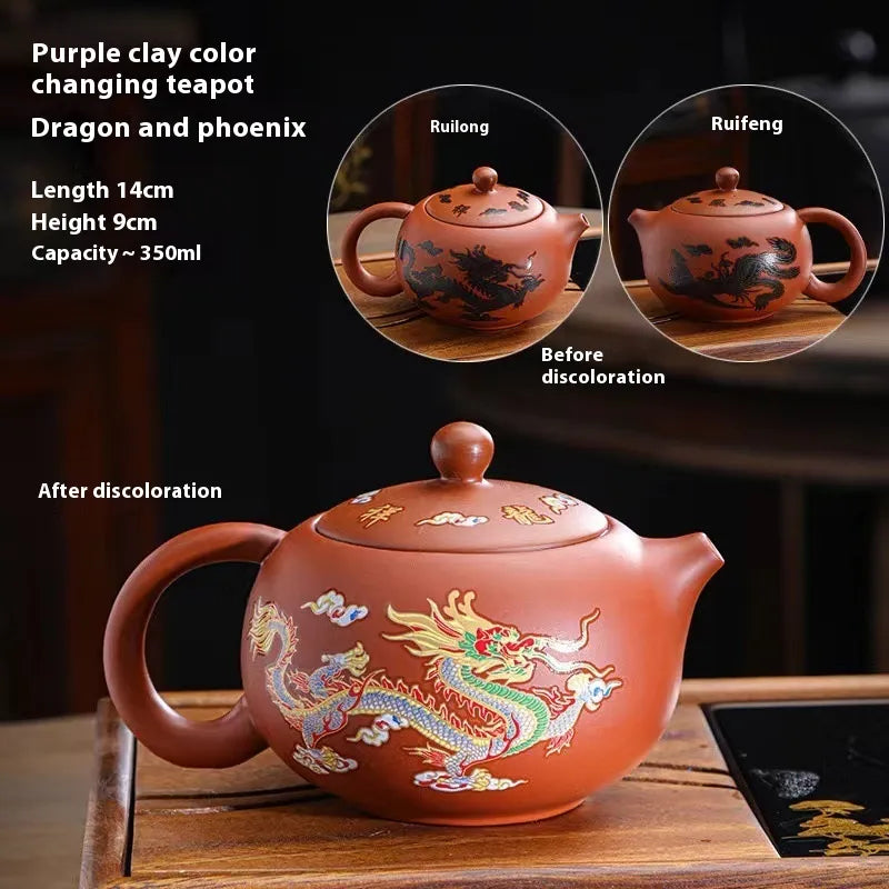 Color Changing Ceramic Teapot, Abundance Forge
