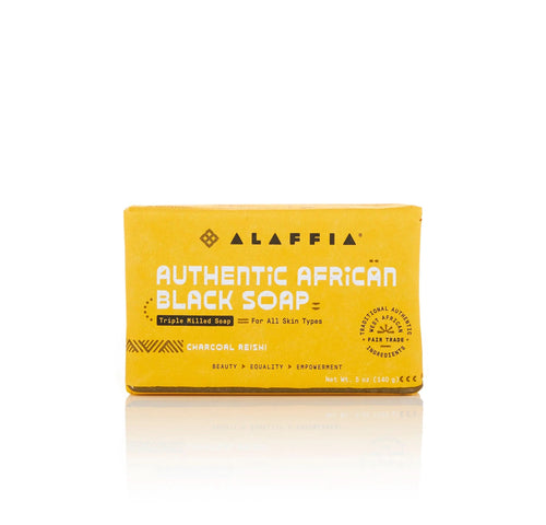 Authentic African Black Soap Triple Milled - Charcoal Reishi - Abundance Forge