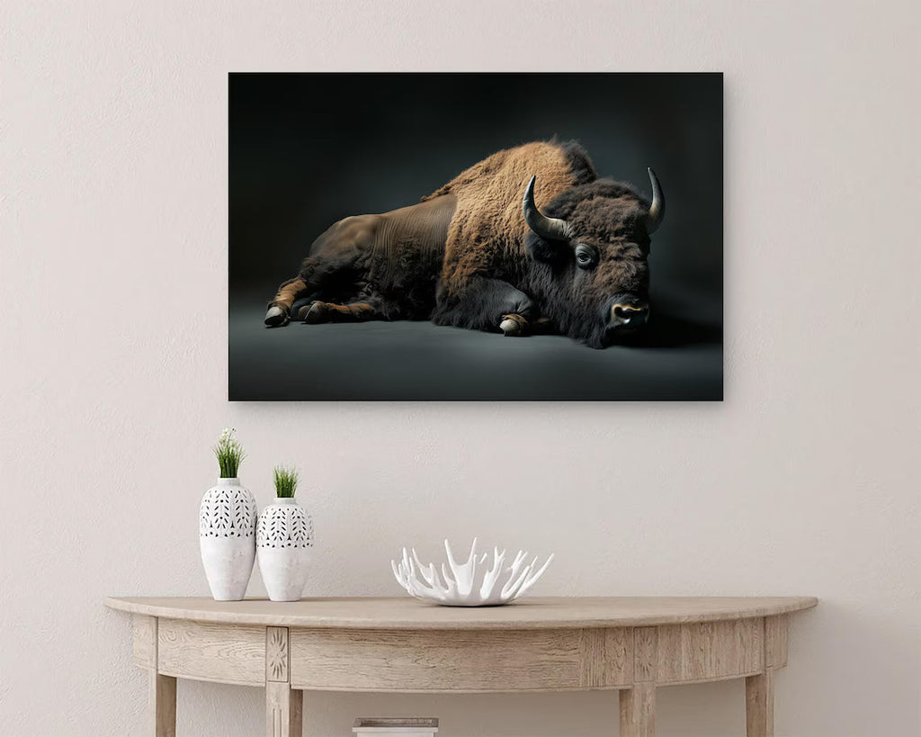 Bison Canvas Print • Bison Canvas Wall Art