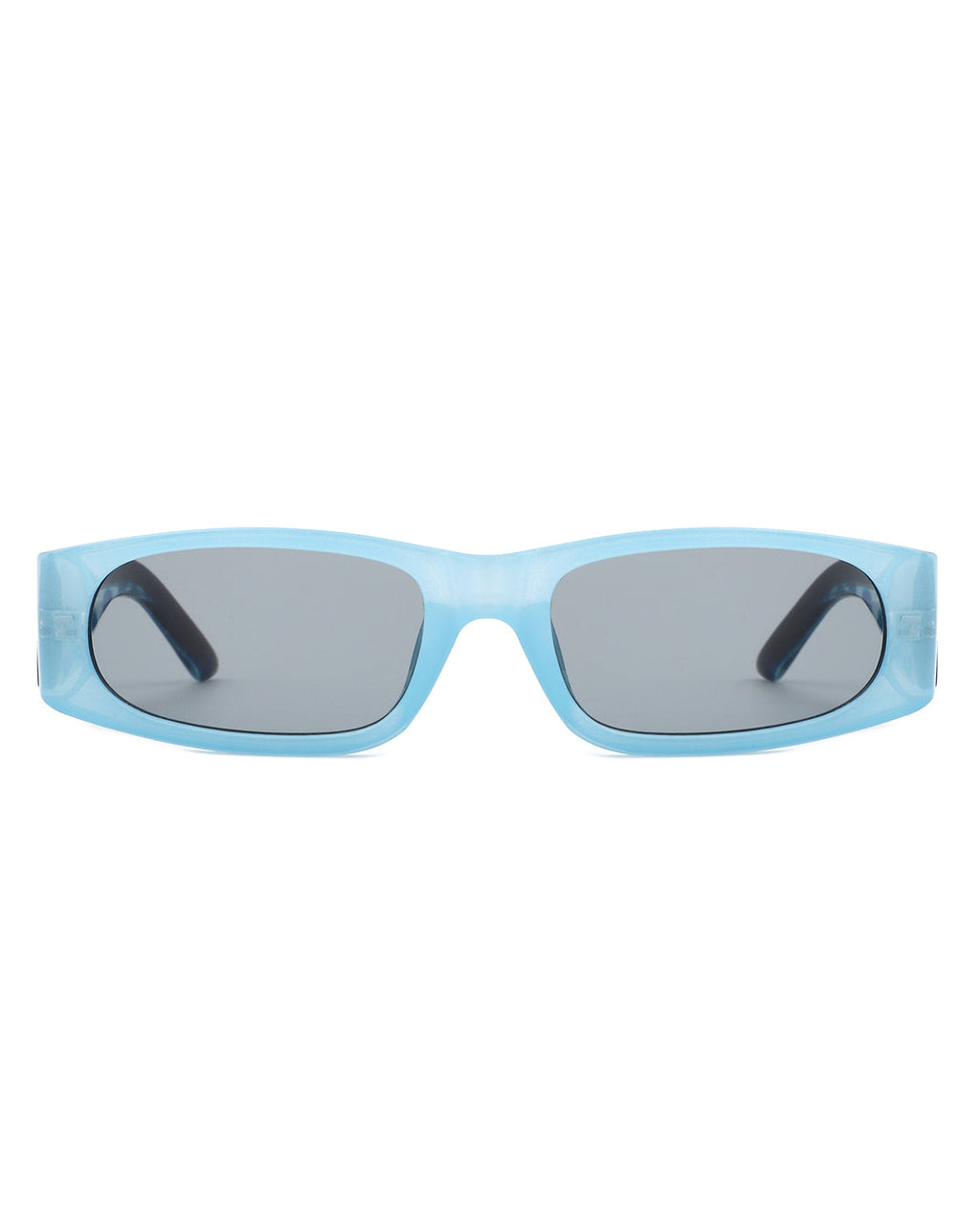 Talon - Rectangle Narrow Retro Square Fashion Sunglasses Gray Baobab