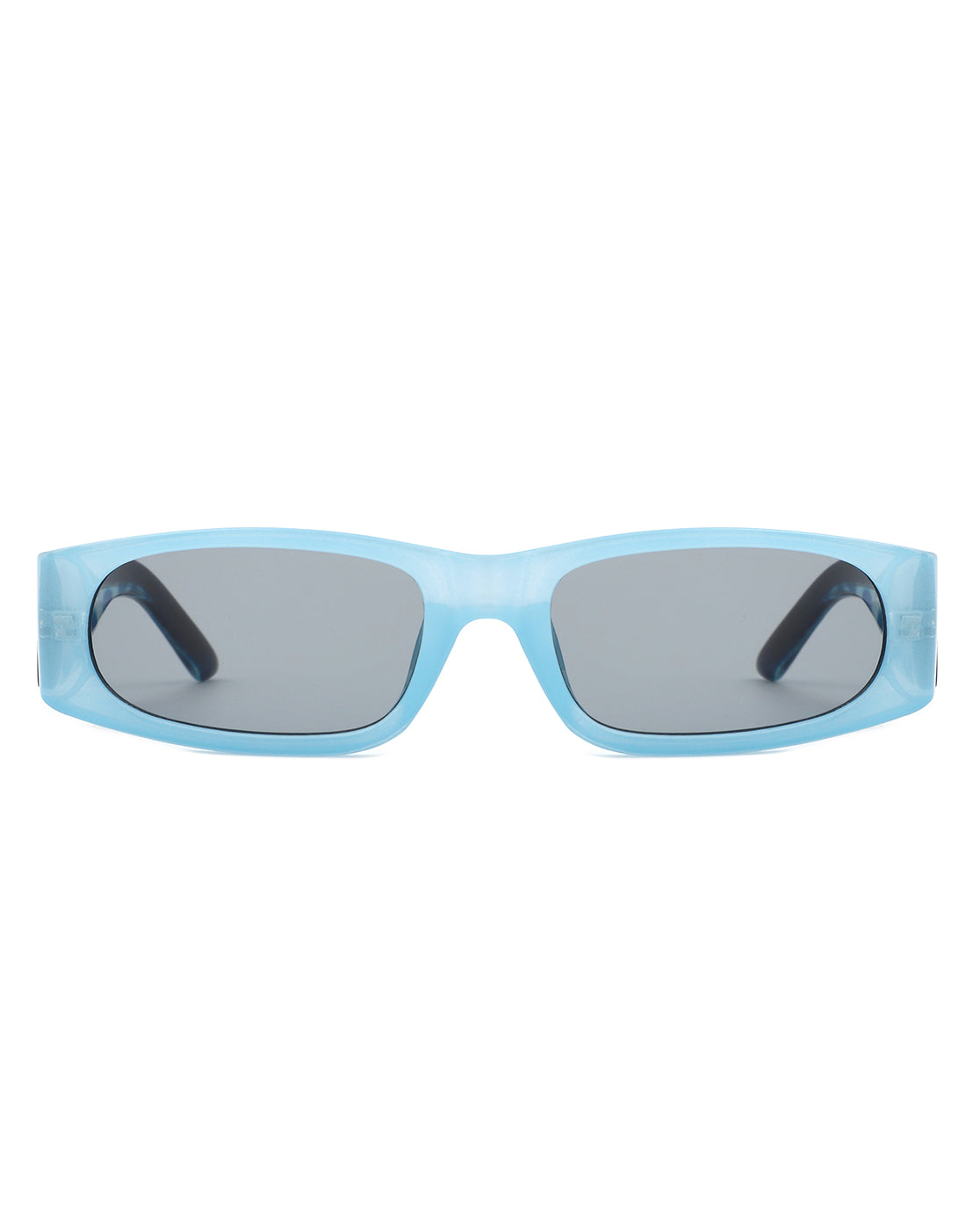 Talon - Rectangle Narrow Retro Square Fashion Sunglasses Gray Baobab