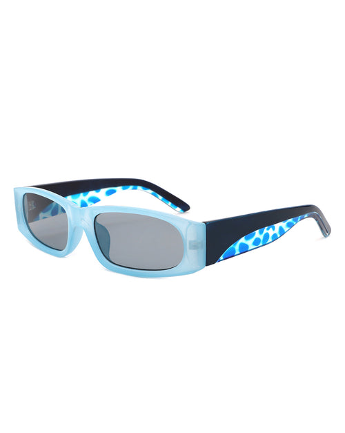 Talon - Rectangle Narrow Retro Square Fashion Sunglasses Gray Baobab
