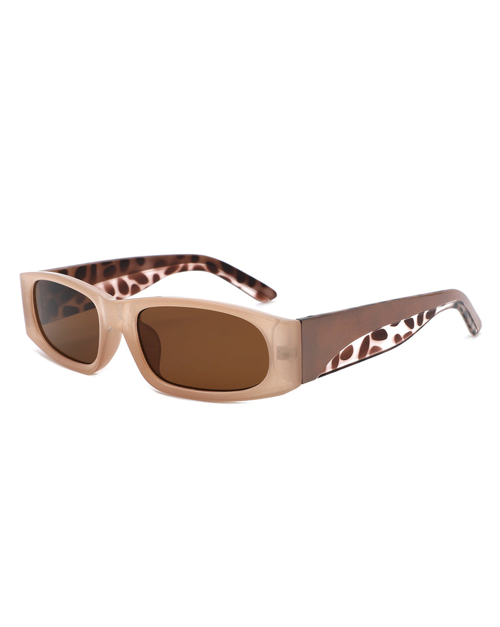 Talon - Rectangle Narrow Retro Square Fashion Sunglasses Gray Baobab