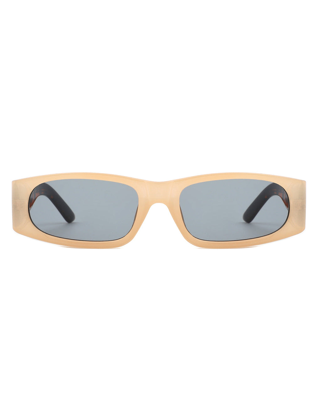 Talon - Rectangle Narrow Retro Square Fashion Sunglasses Gray Baobab
