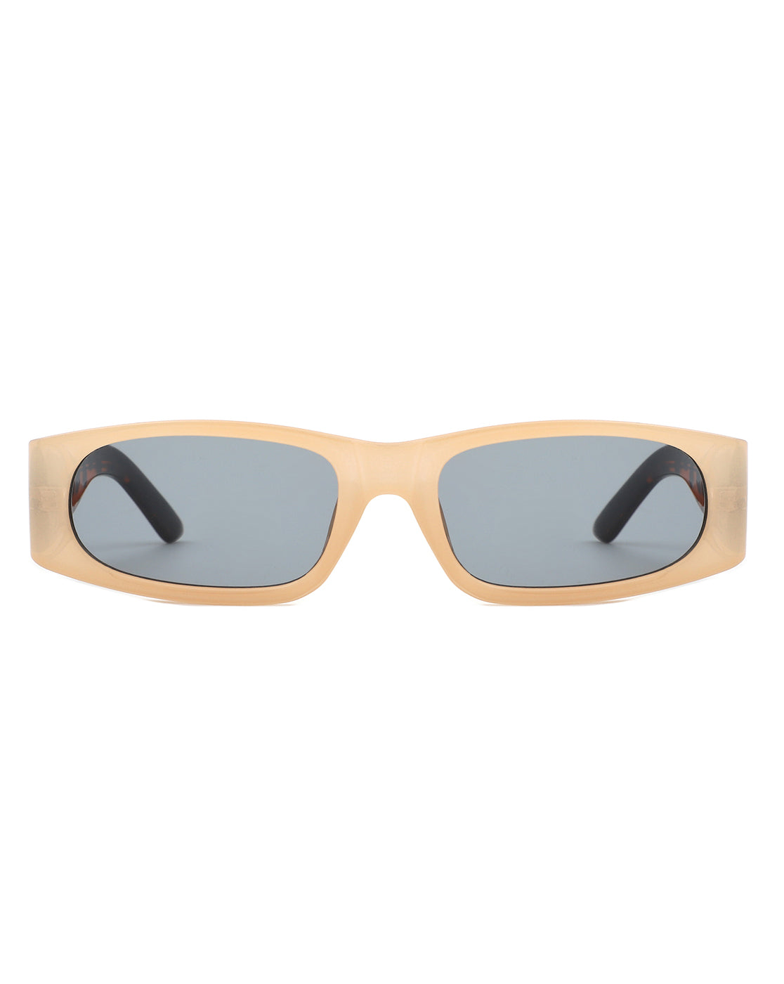 Talon - Rectangle Narrow Retro Square Fashion Sunglasses Gray Baobab