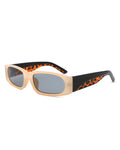 Talon - Rectangle Narrow Retro Square Fashion Sunglasses Gray Baobab