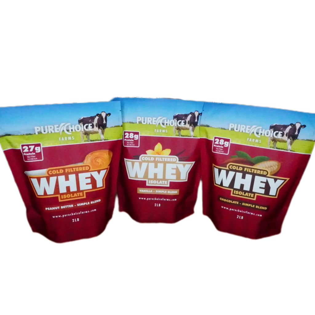 3 Flavor Whey Protein Isolate Combos - Abundance Forge