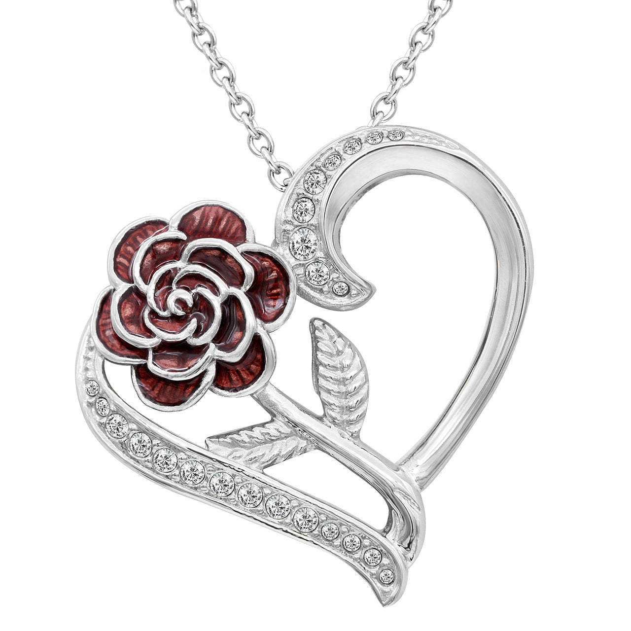 Rosa Dell‚ÄôAmore Heart Necklace Blue Asteria