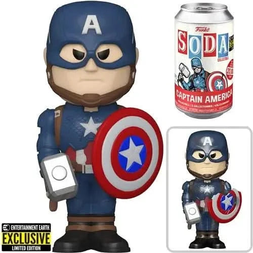 Avengers: Endgame Captain America Vinyl Funko Soda Figure - Entertainment Earth Exclusive - Abundance Forge