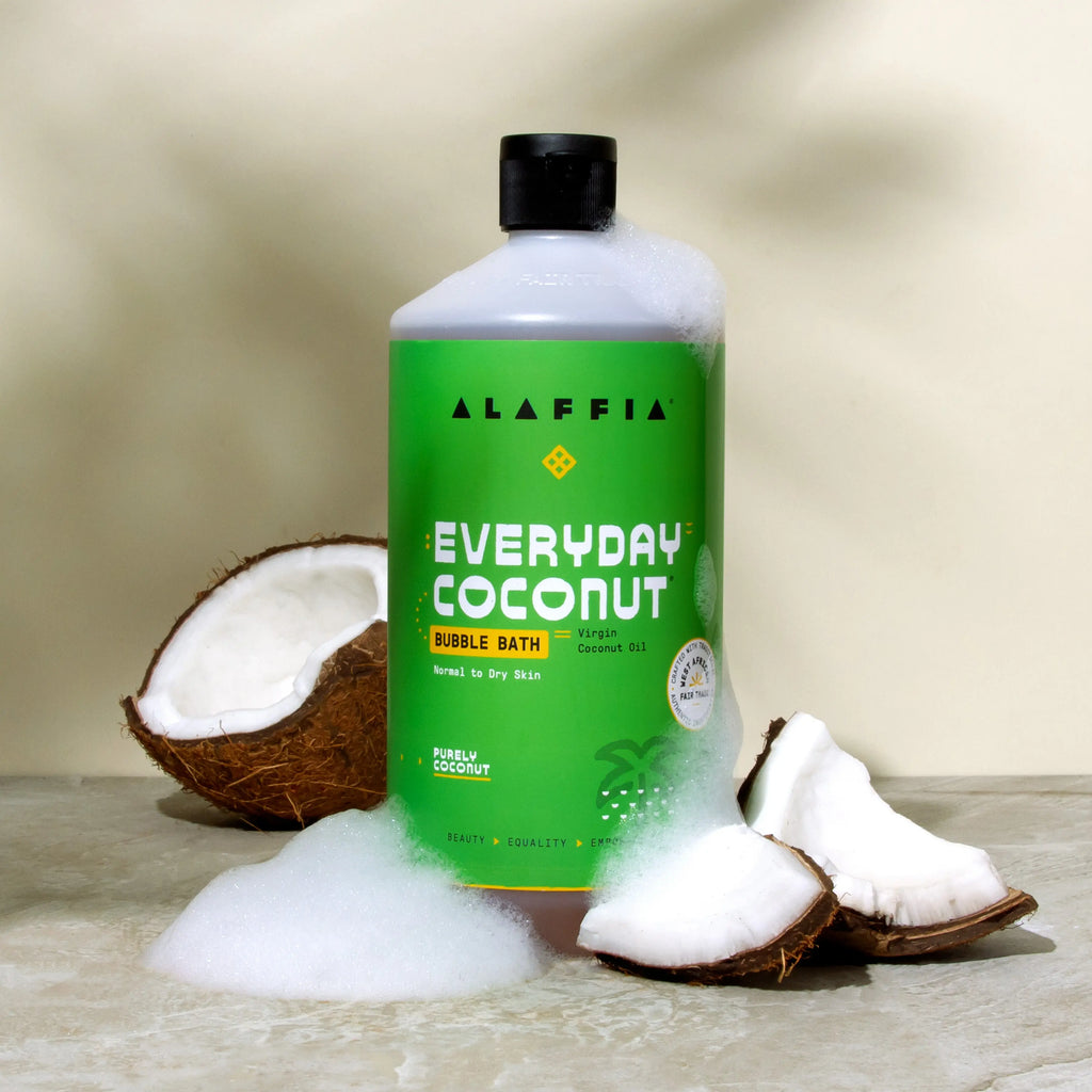 Alaffia EveryDay Coconut Bubble Bath, Purely Coconut  32oz - Abundance Forge