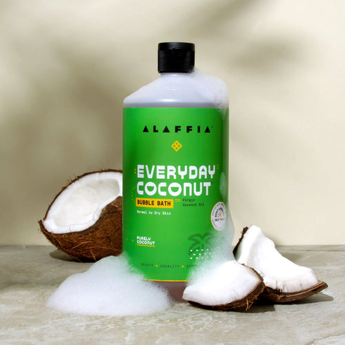 Alaffia EveryDay Coconut Bubble Bath, Purely Coconut  32oz - Abundance Forge