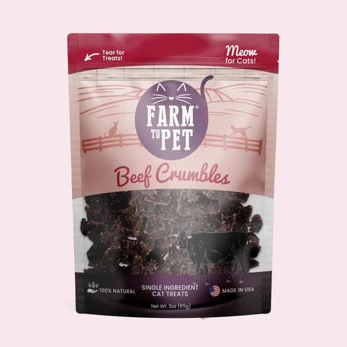 Beef Crumbles Cat Treats | High Protein Treats for Cats - Abundance Forge