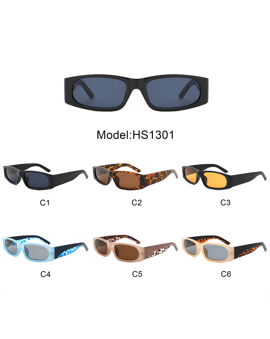 Talon - Rectangle Narrow Retro Square Fashion Sunglasses Gray Baobab