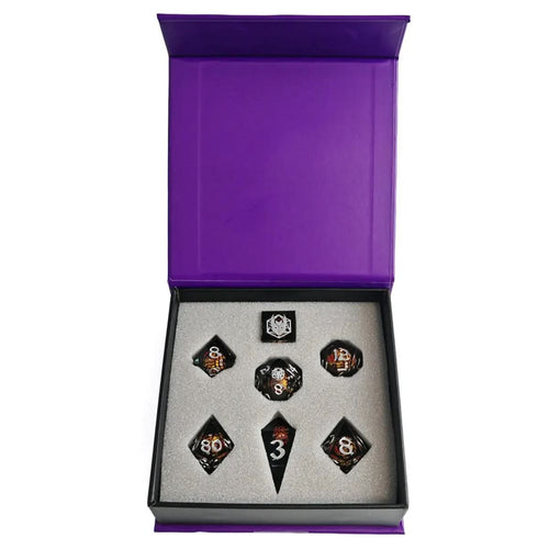 7-Set Mystery Sharp Edge Resin Dice Set - Abundance Forge