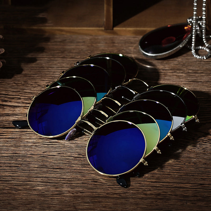 Fashion Vintage Sunglasses Metal Frame Teal Simba