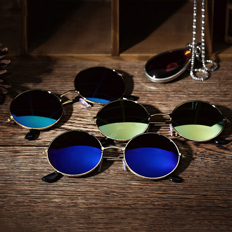 Fashion Vintage Sunglasses Metal Frame Teal Simba